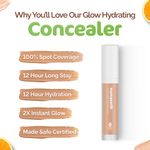Buy Mamaearth Mamaearth Glow Hydrating Concealer with Vitamin C & Turmeric for 100% Spot Coverage - 01 Ivory Glow - 6 ml - Purplle