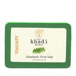 Buy Vagad's Khadi Neem Soap 125gm | Keep away from Allergies | | Free from Parabens | Silicon Free (Pack of 3) - Purplle
