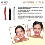 Buy GUBB Brow Kit Pro - Compact Mirror & Trio Mini Tweezer Set For Eyebrows - Purplle