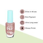 Buy SUGAR POP Nail Lacquer 08 Silk Stockings (Cool Toned Nude) | Dries In 45 Seconds | Chip-Resistant | Glossy Finish | High Shine | Nail Polish For Women, 10 ml - Purplle
