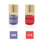 Buy Ramble Nail Polish,Long Lasting, Fade Resistant, Quick Dry, Smooth Finish Lacquer Gel 12 Ml Shade Purple & Oink - Purplle