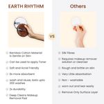 Buy Earth Rhythm Reusable Makeup Remover/Cleansing Pads | Cleanse Skin + Removes Stubborn Makeup Traces + Reusable | for All Skin Type | Women & Girls - Pack Of 4 (Color may vary) - Purplle