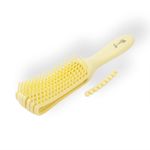 Buy Streak Street Wet And Dry Hair Detangler Hair Brush With Spacing Clip - Yellow - Purplle