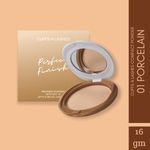 Buy Cuffs N Lashes Perfect Finish Pressed Powder Compact with SPF 15, 01 Porcelain (16 gm) - Purplle