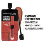 Buy Maybelline New York Sensational Liquid Matte Minis Pack of 3 - Soft Wine, Best Babe, Bare It All - Purplle
