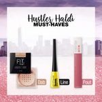 Buy Maybelline New York InstaWeddings Hustler Haldi Combo - Pack of 3 (Fit Me Loose Finishing Powder - Medium, 20g + Superstay matte Ink - Ruler, 5ml + Colossal Waterproof Mascara, 10ml) - Purplle