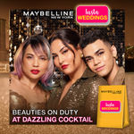 Buy Maybelline New York InstaWeddings Dazzling Cocktail Combo - Pack of 3 (Ultimatte Lipstick -199 More Ruby, 1.7g + Line Tattoo High Impact Liner, 1g + Master Chrome Highlighter - 100 Molten Gold, 6,7g) - Purplle