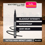 Buy Maybelline New York InstaWeddings Dazzling Cocktail Combo - Pack of 3 (Ultimatte Lipstick -199 More Ruby, 1.7g + Line Tattoo High Impact Liner, 1g + Master Chrome Highlighter - 100 Molten Gold, 6,7g) - Purplle