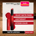 Buy Maybelline New York InstaWeddings Dazzling Cocktail Combo - Pack of 3 (Ultimatte Lipstick -199 More Ruby, 1.7g + Line Tattoo High Impact Liner, 1g + Master Chrome Highlighter - 100 Molten Gold, 6,7g) - Purplle