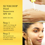 Buy SunScoop Fluid Sunscreen | SPF 60 | For all skin types | Water based sunscreen | No white cast | For men & women | Ultimate sun protection |(30 ml) - Purplle