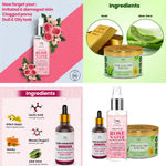 Buy Combo of 3- Aloe Vera Gold Gel 100gm & Rose Water Spray 200ml & Pore Minimizing Face Serum15ml - Purplle