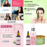Buy Combo of 3- Aloe Vera Gold Gel 100gm & Rose Water Spray 200ml & Pore Minimizing Face Serum15ml - Purplle