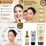 Buy Combo of 3- BB Cream 30 gm & Multani Mitti Face Wash 100ml & Glow Face Serum 30ml - Purplle