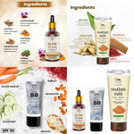 Buy Combo of 3- BB Cream 30 gm & Multani Mitti Face Wash 100ml & Glow Face Serum 30ml - Purplle