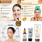 Buy Combo of 3- BB Cream 30 gm & Vitamin C Exfoliating Face Wash 100ml & Glow Face Serum 30ml - Purplle