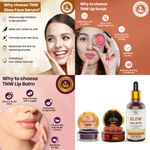 Buy Combo of 3- Beetroot Lip Balm 5gm & Lip Scrub 25g & Glow Face Serum 30ml - Purplle