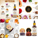 Buy Combo of 3- Beetroot Lip Balm 5gm & Lip Scrub 25g & Glow Face Serum 30ml - Purplle