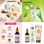 Buy Combo of 3- Coffee Coconut Scrub & Pore Minimizing Face Serum 15ml & Cucumber Toner 100ml - Purplle