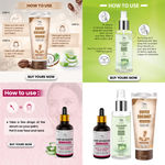Buy Combo of 3- Coffee Coconut Scrub & Pore Minimizing Face Serum 15ml & Cucumber Toner 100ml - Purplle
