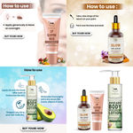 Buy Combo of 3- Glow Face Serum 30ml & Body Lotion Avocado 100ml & Lip Sleeping Mask 10G - Purplle