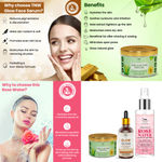 Buy Combo of 3- Pure Aloe Vera Gold Gel 100gm & Rose Water Spray Bottle 200ml & Glow Face Serum 30ml - Purplle