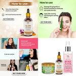 Buy Combo of 3- Pure Aloe Vera Gold Gel 100gm & Rose Water Spray Bottle 200ml & Glow Face Serum 30ml - Purplle
