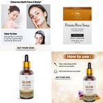 Buy Combo of 2- Potato Rice Soap 100gm & Glow Face Serum 30ml - Purplle