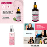 Buy Combo of 2- Rose Water Spray Bottle 200ml & Pore Minimizing Face Serum 15ml - Purplle