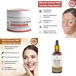 Buy Combo of 2- Tomato Clay Mask 50gm & Glow Face Serum 30ml - Purplle