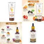 Buy Combo of 2- Vitamin C Exfoliating Face Wash 100ml & Glow Face Serum 30ml - Purplle