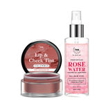 Buy Combo of 2- Columbus Lip Tint 5gm & Rose Water Spray Bottle 200ml - Purplle