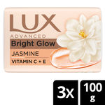 Buy Lux Bright Glow Jasmine & Vitamin E For Glowing Skin Beauty Bar Mega Pack 3X100 g - Purplle