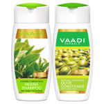 Buy Vaadi Herbals Superbly Smoothing Heena Shampoo with Olive Conditioner (110 ml x 2) - Purplle