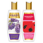 Buy Vaadi Herbals Lavender Shampoo with Corn Rose Conditioner (350 ml x 2) - Purplle