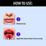 Buy Blue Heaven Velvet Creme Lipstick, Flirty red, 3.5 gm - Purplle