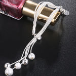 Buy Jewels Galaxy Silver-Plated Multistrand Bracelet - Purplle