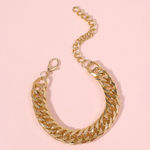 Buy Jewels Galaxy Gold Plated Link Chain Bracelet - Purplle