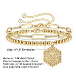 Buy Jewels Galaxy Jewellery For Women Gold Plated Alphabetical "Z" Bracelet - Purplle