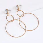 Buy Jewels Galaxy White Gold-Plated Beaded Circular Drop Earrings - Purplle