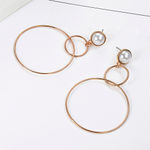 Buy Jewels Galaxy White Gold-Plated Beaded Circular Drop Earrings - Purplle