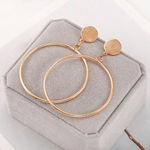 Buy Jewels Galaxy Gold-Plated Circular Drop Earrings - Purplle