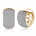 Buy Jewels Galaxy Gold-Plated Stone Studded Circular Hoop Earrings - Purplle