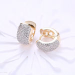 Buy Jewels Galaxy Gold-Plated Stone Studded Circular Hoop Earrings - Purplle