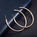 Buy Jewels Galaxy Women Gold-Plated Half Hoop Earrings - Purplle