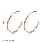 Buy Jewels Galaxy Women Gold-Plated Half Hoop Earrings - Purplle