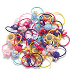 Buy Jewels Galaxy Adorable Floral Multicolour Rubber Band for Women and Girls (Pack of 30) - Purplle
