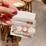 Buy Jewels Galaxy Mesmerizing Pearl Gold Plated Hairclips for Women/Girls - Purplle