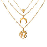 Buy Jewels Galaxy Gold-Plated Layered Necklace - Purplle