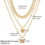 Buy Jewels Galaxy Set of 3 Gold-Plated Necklaces - Purplle