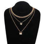 Buy Jewels Galaxy Set of 3 Gold-Plated Necklaces - Purplle
